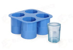 FORMA PER BICCHIERI IN GHIACCIO BARUP BLU 122X122X(H)60MM - 679067