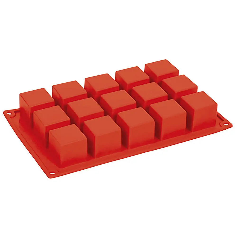 FORMAFLEX STAMPO IN SILICONE MULTIPORZIONE 175 X 300 MM - 15 IMPRONTE CUBO 40 X 40 X H 40 MM VOL. 62 ML - FR103