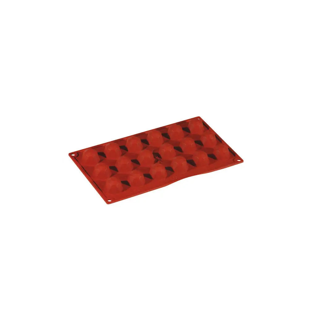 FORMAFLEX STAMPO IN SILICONE MULTIPORZIONE 175 X 300 MM - 18 IMPRONTE SEMISFERA Ø 35 X H 23 MM VOL. 13 ML - FR033