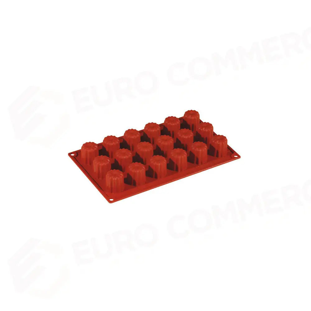 FORMAFLEX STAMPO IN SILICONE MULTIPORZIONE 175 X 300 MM - 18 IMPRONTE MINI CANNELLE Ø 35 X H 35 MM VOL. 24 ML - FR037