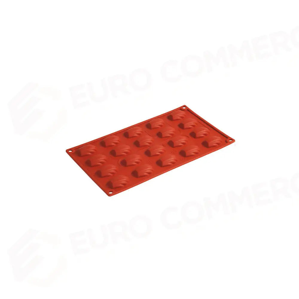 FORMAFLEX STAMPO IN SILICONE MULTIPORZIONE 175 X 300 MM - 20 IMPRONTE MADELEINE PICCOLA 42 X 30 X H 11,5 MM VOL. 8 ML