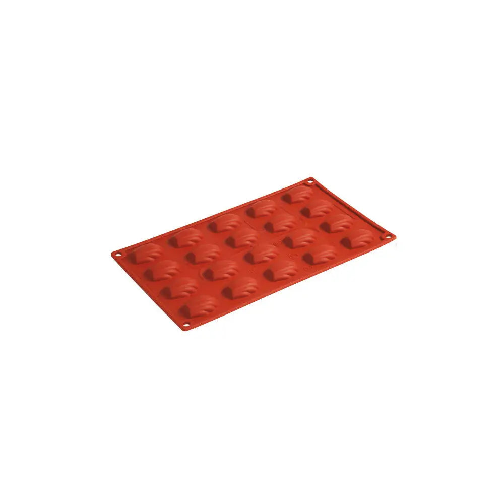 FORMAFLEX STAMPO IN SILICONE MULTIPORZIONE 175 X 300 MM - 20 IMPRONTE MADELEINE PICCOLA 42 X 30 X H 11,5 MM VOL. 8 ML