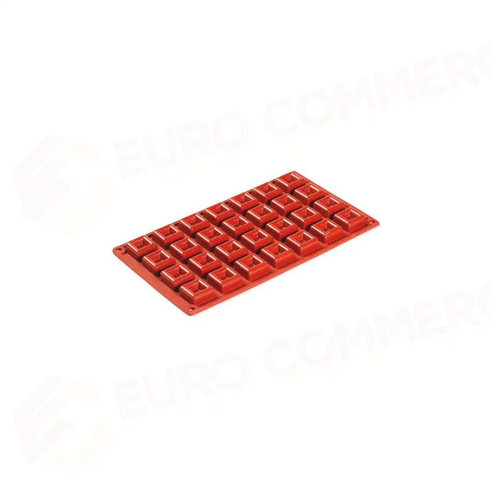 FORMAFLEX STAMPO IN SILICONE MULTIPORZIONE 175 X 300 MM - 28 IMPRONTE MICRO SAVARIN QUADRATO 30 X 30 X H 13,5 MM VOL.