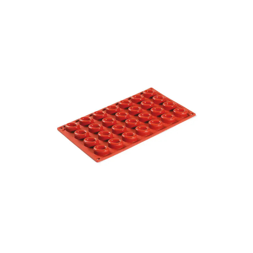 FORMAFLEX STAMPO IN SILICONE MULTIPORZIONE 175 X 300 MM - 28 IMPRONTE MICRO SAVARIN OVALE 35 X 25 X H 13,5 MM VOL. 7,5