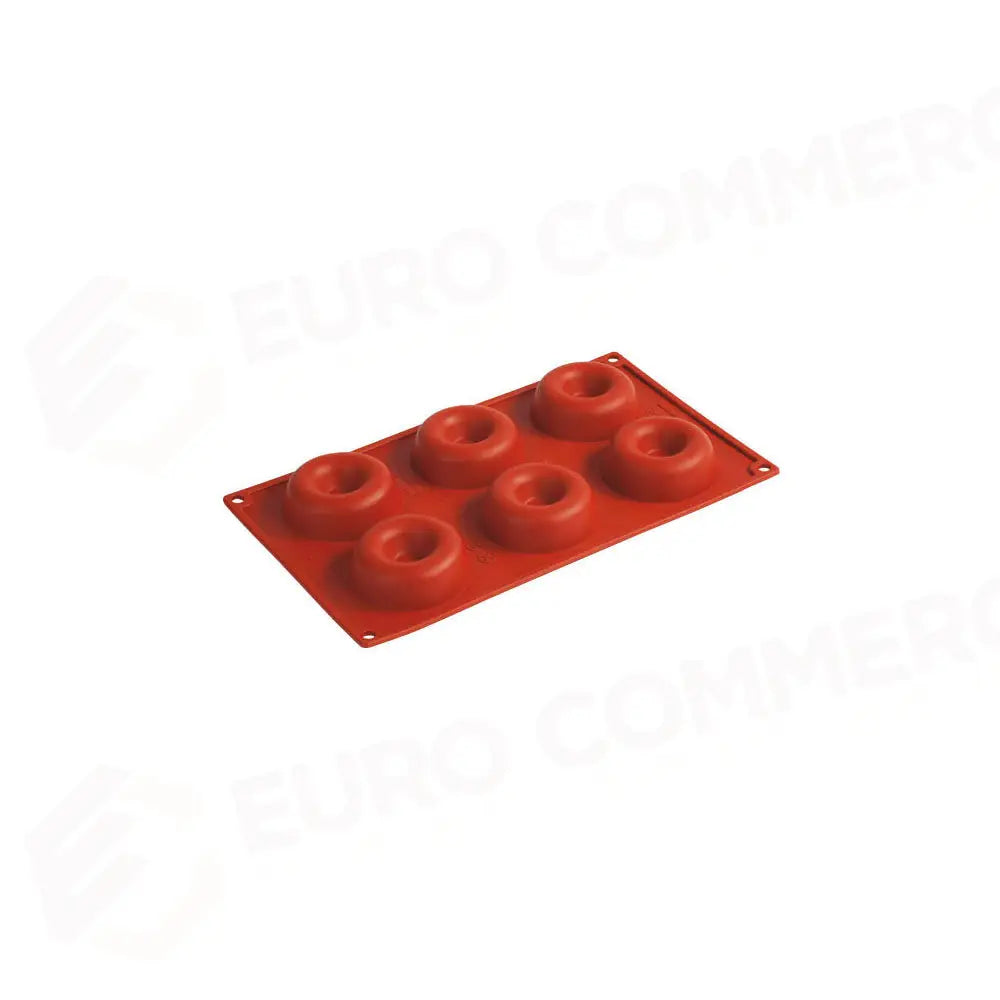 FORMAFLEX STAMPO IN SILICONE MULTIPORZIONE 175 X 300 MM - 6 IMPRONTE SAVARIN Ø 72 X H 23 MM VOL. 67 ML - FR015 - PAVONI