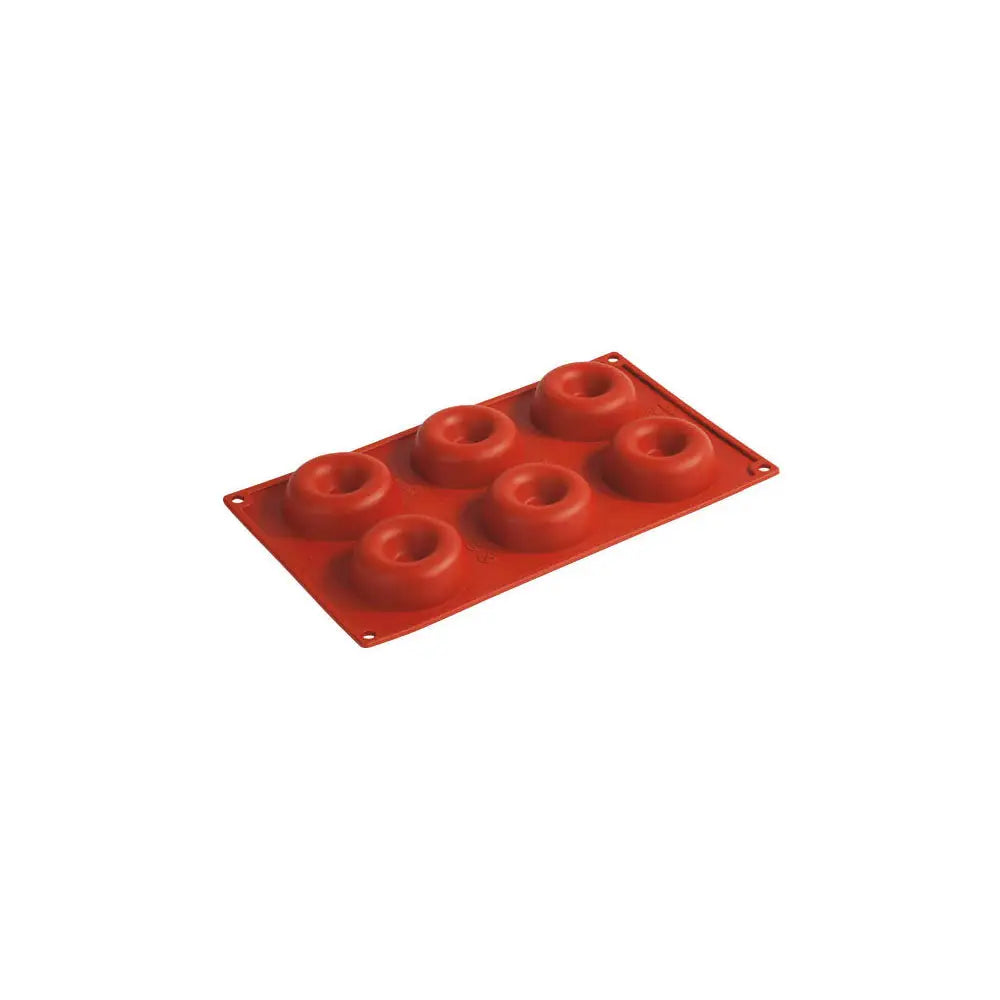 FORMAFLEX STAMPO IN SILICONE MULTIPORZIONE 175 X 300 MM - 6 IMPRONTE SAVARIN Ø 72 X H 23 MM VOL. 67 ML - FR015 - PAVONI