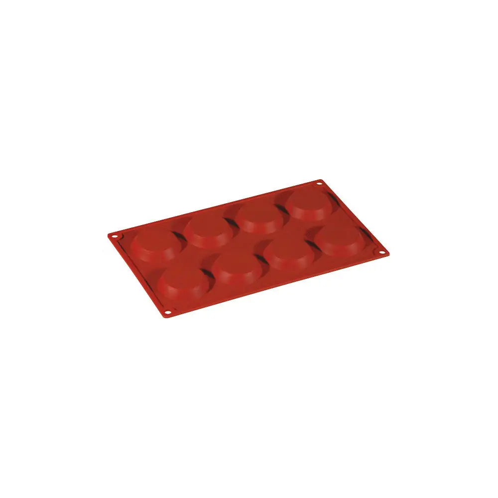 FORMAFLEX STAMPO IN SILICONE MULTIPORZIONE 175 X 300 MM - 8 IMPRONTE FLORENTINE Ø 60 X H 12 MM VOL. 27 ML - FR019