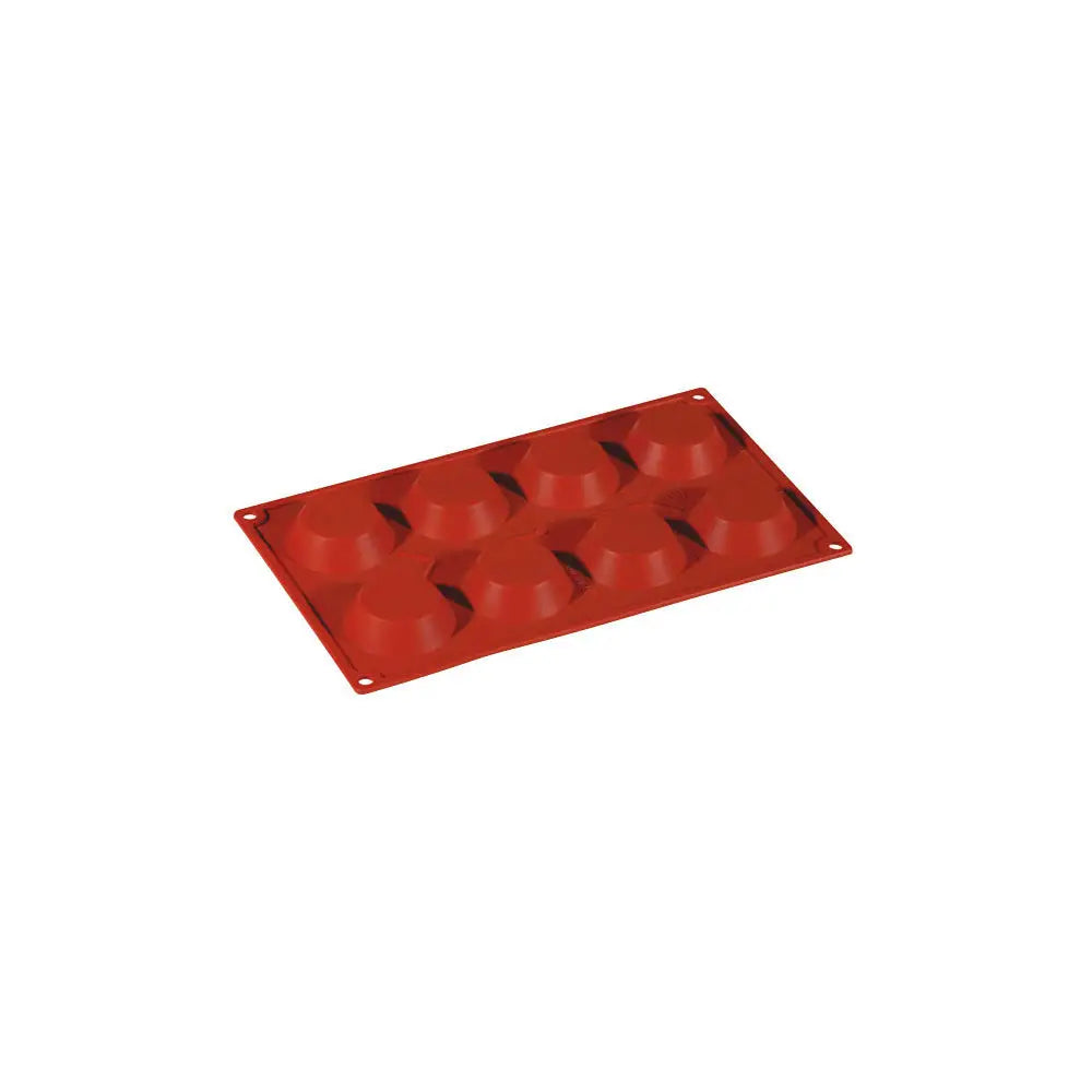 FORMAFLEX STAMPO IN SILICONE MULTIPORZIONE 175 X 300 MM - 8 IMPRONTE TARTELLETTA Ø 60 X H 17 MM VOL. 35 ML - FR040