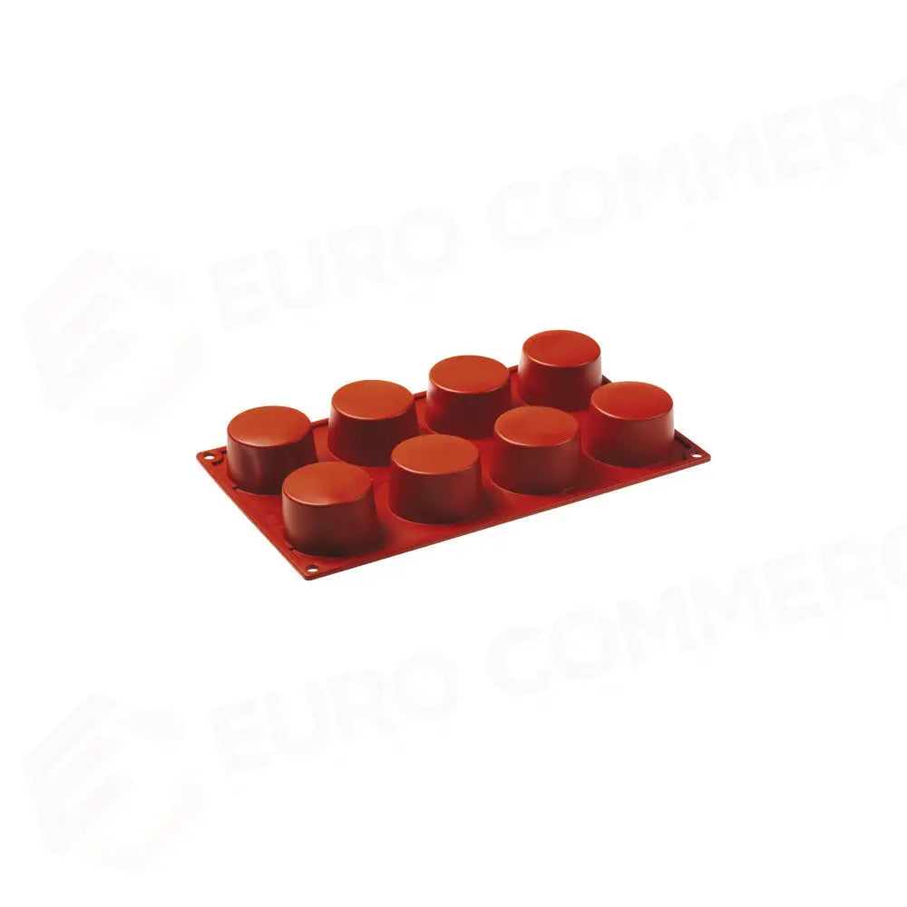FORMAFLEX STAMPO IN SILICONE MULTIPORZIONE 175 X 300 MM - 8 IMPRONTE CILINDRO Ø 60 X H 35 MM VOL. 89 ML - FR017