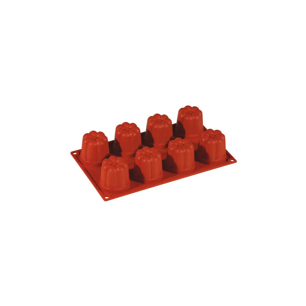 FORMAFLEX STAMPO IN SILICONE MULTIPORZIONE 175 X 300 MM - 8 IMPRONTE BAVARESE Ø 57 X H 57 MM VOL. 110 ML - FR035