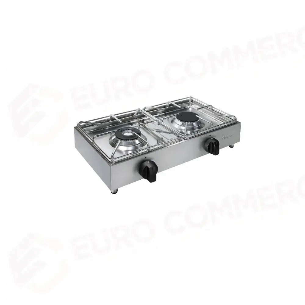FORNELLO A GAS DA BANCO 2 FUOCHI MOD BIG5002L 3 KW 3.5 KW 2.5 PARKER - Cucina Professionale