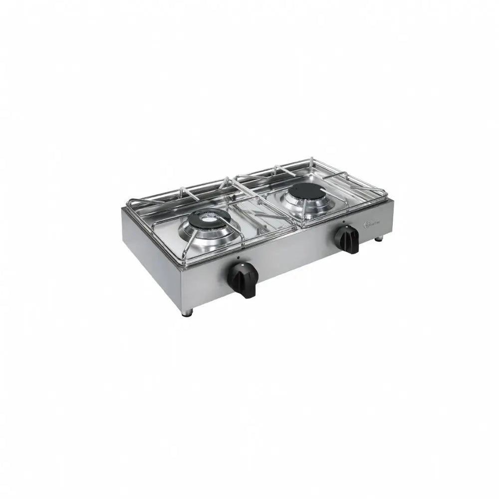 FORNELLO A GAS DA BANCO 2 FUOCHI MOD BIG5002L 2 KW 2.5 KW 2.5 PARKER - Cucina Professionale