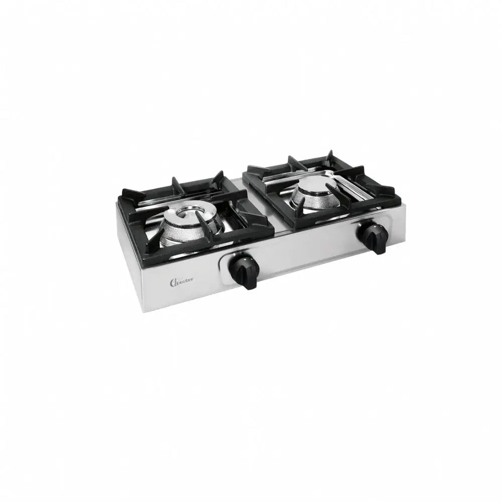 FORNELLO A GAS DA BANCO 2 FUOCHI MOD BIG7002L 5 KW 4.5 KW 4.5 PARKER - Cucina Professionale