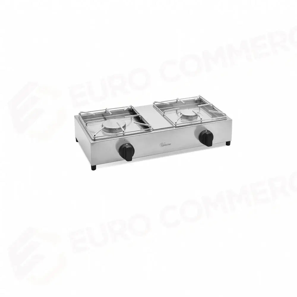 FORNELLO A GAS DA BANCO 2 FUOCHI MOD BIG7502L 1 KW 6.0 KW 3.5 PARKER - Cucina Professionale