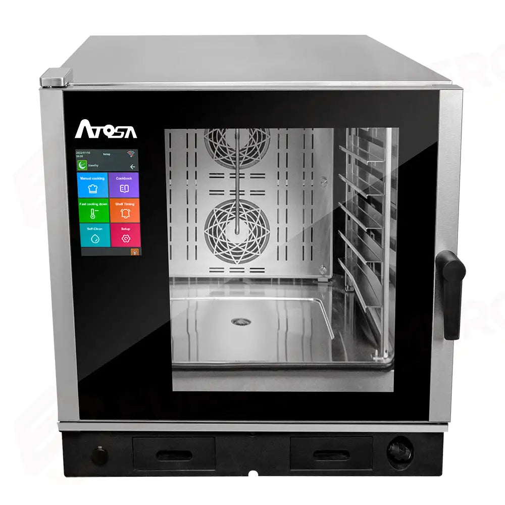 FORNO A CONVEZIONE ATOSA - 6 TEGLIE GN 2/1 - VAPORE DIRETTO - LAVAGGIO INTEGRATO - EPC-0621E2