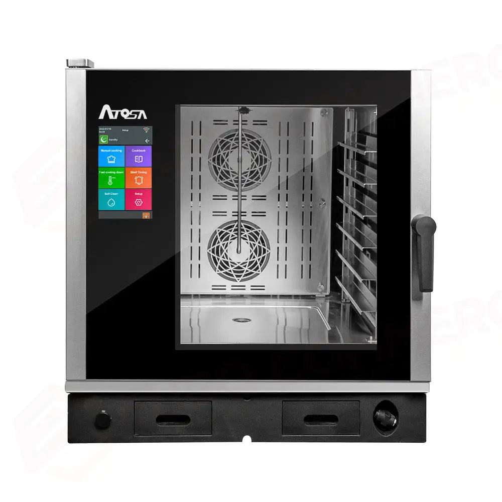 FORNO A CONVEZIONE ATOSA - 6 TEGLIE GN 2/1 - VAPORE DIRETTO - LAVAGGIO INTEGRATO - EPC-0621E2