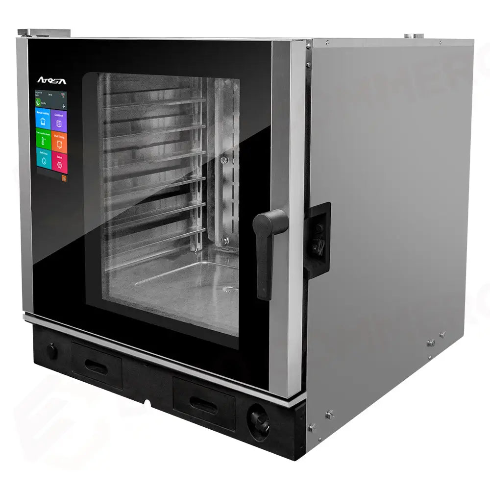 FORNO A CONVEZIONE ATOSA - 6 TEGLIE GN 2/1 - VAPORE DIRETTO - LAVAGGIO INTEGRATO - EPC-0621E2