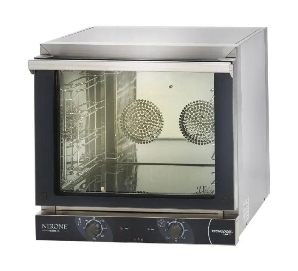 FORNO A CONVEZIONE MECCANICO PER 4 TEGLIE O GRIGLIE GN 1/1 PORTA A RIBALTA - FEM04NEGNV - KAREL - Attrezzatura