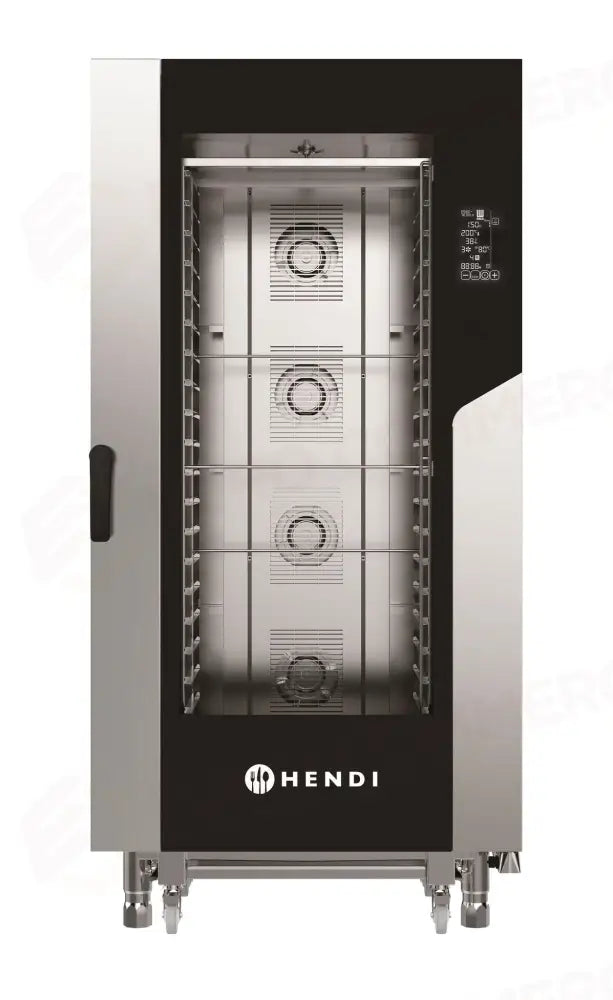 FORNO COMBINATO A VAPORE CON CARRELLO HENDI 400V/31000W 930X1035X(H)1900MM - 229613