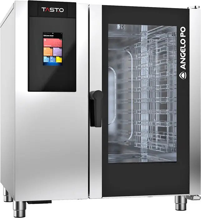 FORNO COMBINATO GAS 10 X GN 1/1 CON SISTEMA DI LAVAGGIO AUTOMATICO - AX101GW - ANGELO PO - FORNI COMBI
