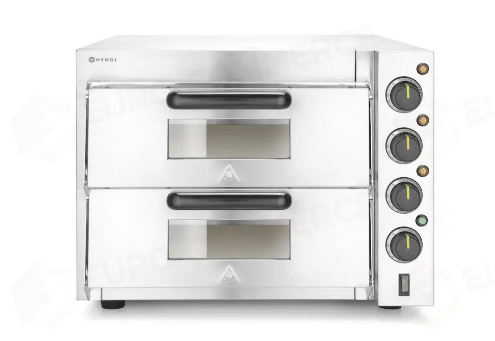FORNO PIZZA SOVRAPPOSTO 3000W ARGENTO 230V/3000W 580X560X(H)435MM - HENDI
