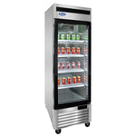 ARMADIO REFRIGERATO CON PORTA IN VETRO ATOSA - SERIE MCF - BT 700 LT - MCF8701-GR - ATOSA