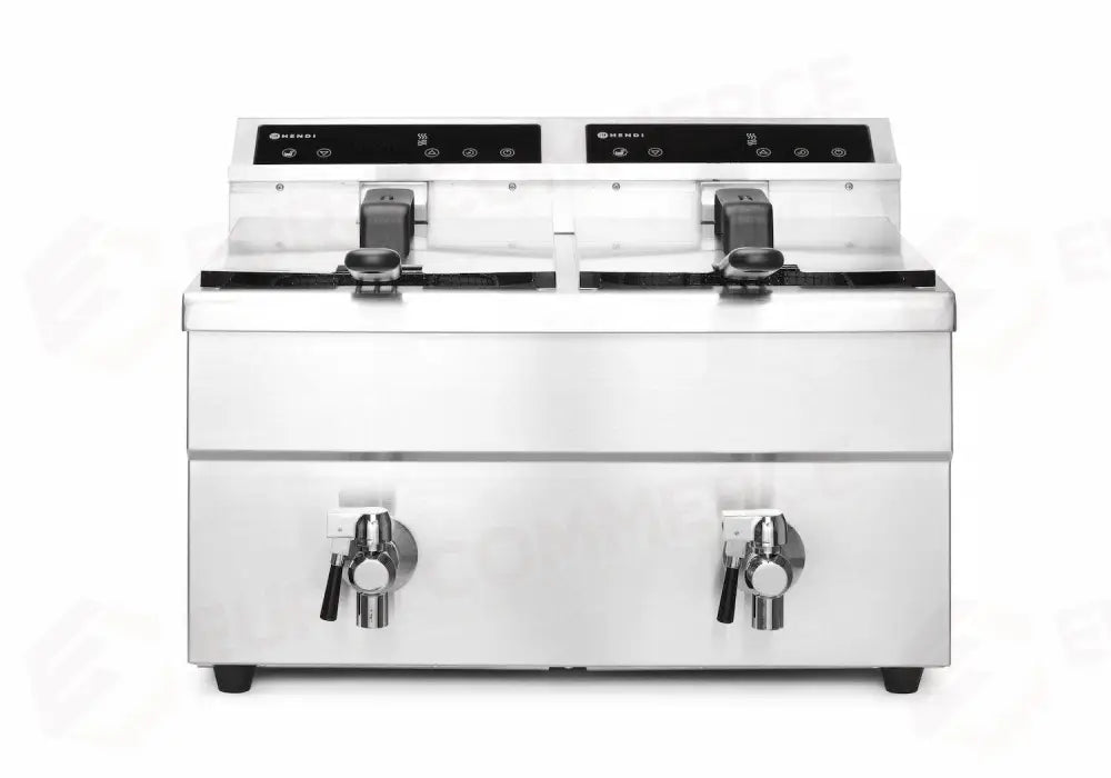 FRIGGITRICE AD INDUZIONE CON RUBINETTI DI SCARICO - 2 X 8 L PROFI LINE 16L 230V/7000W 577 - HENDI