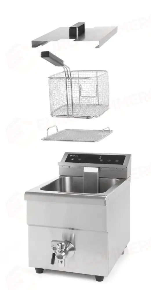 FRIGGITRICE AD INDUZIONE CON RUBINETTO DI SCARICO - 8 L HENDI 8L GRIGIO CHIARO 230V/3500W 288X6