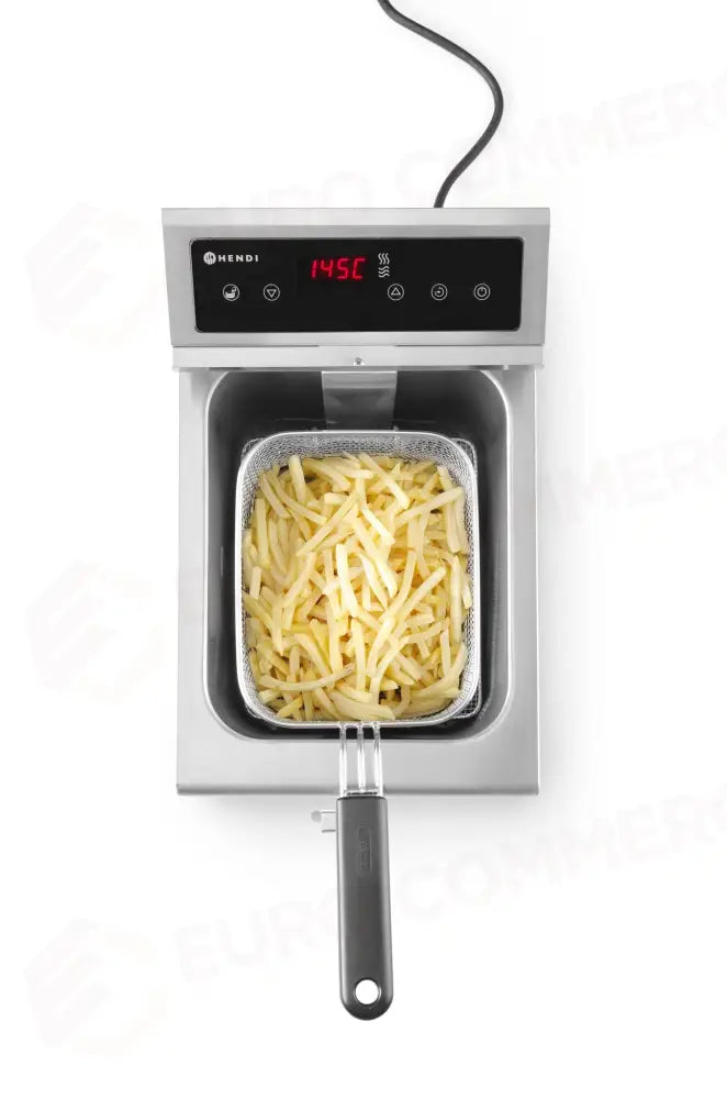 FRIGGITRICE AD INDUZIONE CON RUBINETTO DI SCARICO - 8 L HENDI 8L GRIGIO CHIARO 230V/3500W 288X6