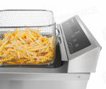 FRIGGITRICE AD INDUZIONE CON RUBINETTO DI SCARICO - 8 L HENDI 8L GRIGIO CHIARO 230V/3500W 288X6
