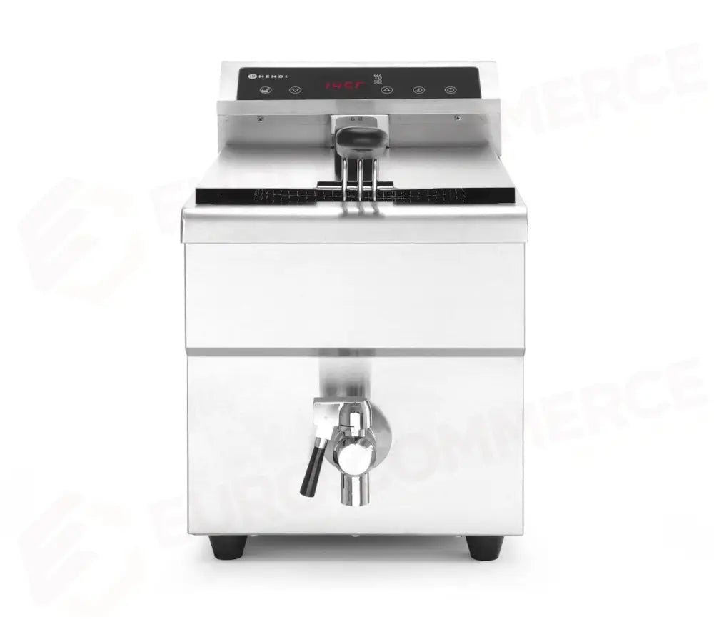 FRIGGITRICE AD INDUZIONE CON RUBINETTO DI SCARICO - 8 L 8L GRIGIO CHIARO 230V/3500W 288X6 - HENDI