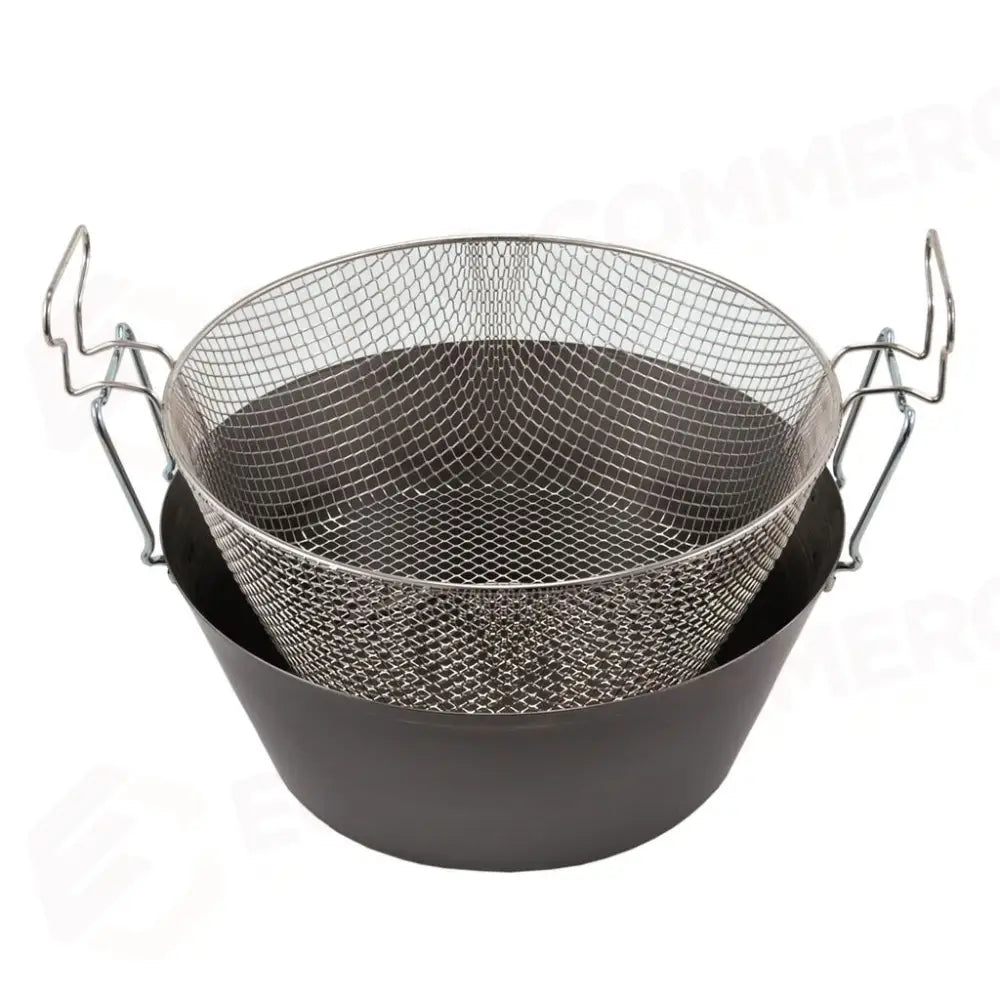 FRIGGITRICE CON CESTELLO 15 LT - 46 CM FERRO L.A.R. - 4100042 - MEDRI
