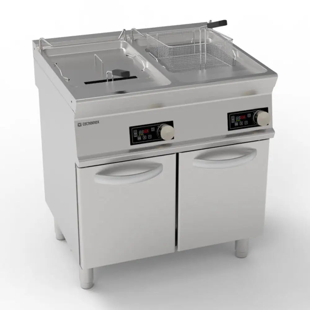 FRIGGITRICE ELET.80 17 + 17LT CONT.ELETT. - 716129 - TECNOINOX