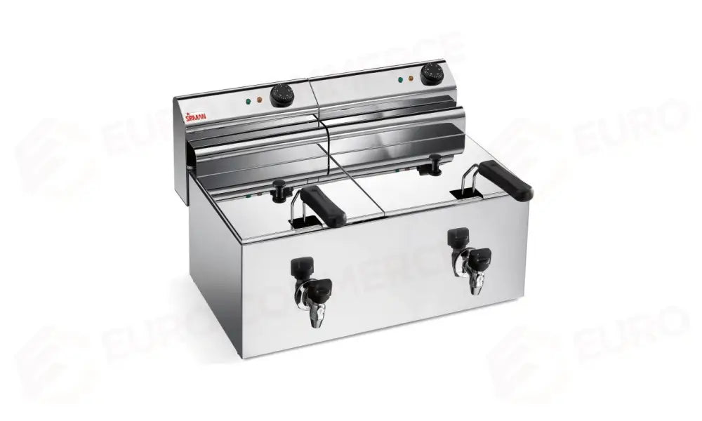 FRIGGITRICE ELETTRICA CON RUBINETTO - ELDORADO 10X2 R CE 380 TF - 30510113 - SIRMAN - FRIGGITRICI