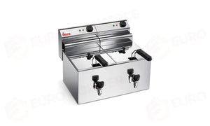 FRIGGITRICE ELETTRICA CON RUBINETTO - ELDORADO 8X2 R CE 230 MN - 30508812 - SIRMAN - FRIGGITRICI