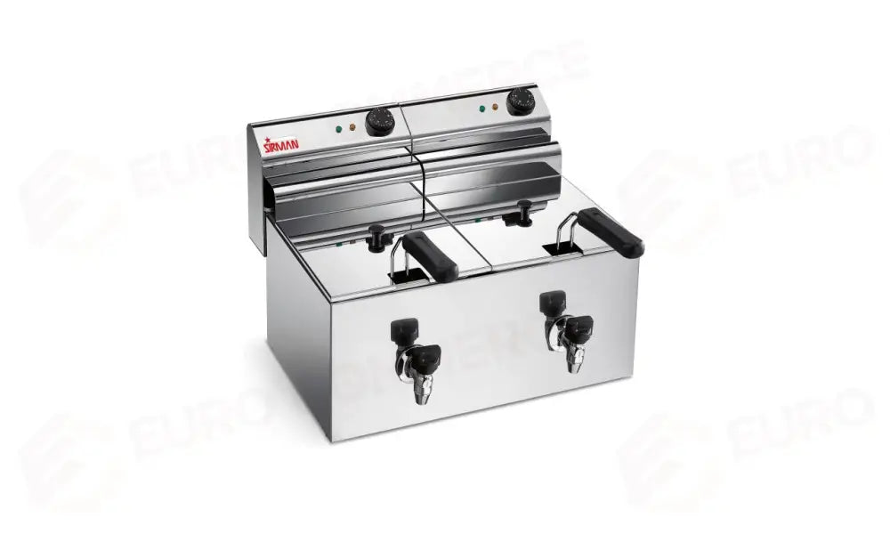 FRIGGITRICE ELETTRICA CON RUBINETTO - ELDORADO 8X2 R CE 380 TF - 30508813 - SIRMAN - FRIGGITRICI