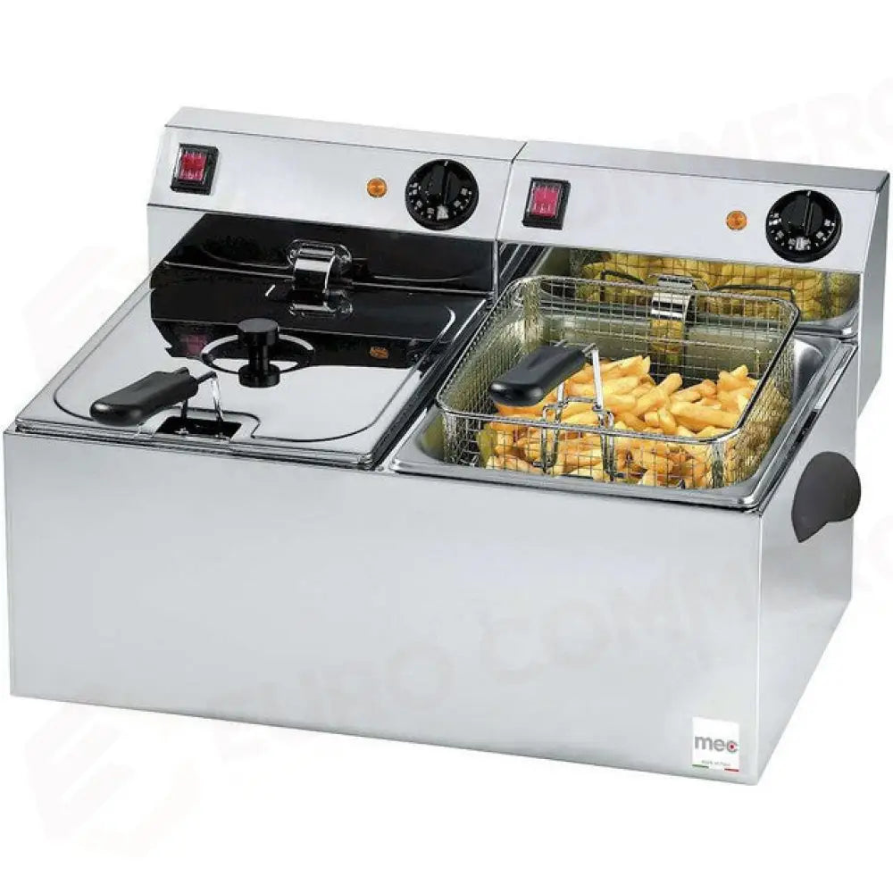 Friggitrice Elettrica da Banco Mec FT88 - Capacità Olio 8 lt