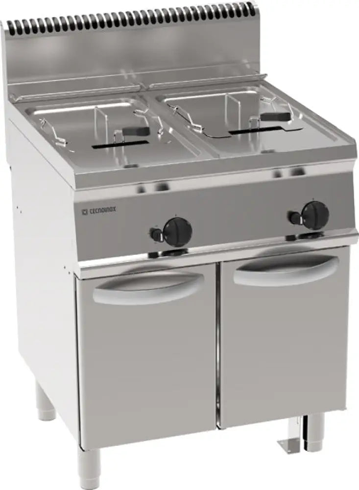 FRIGGITRICE GAS 70 13 + 13LT V.PULITA - 613095 - TECNOINOX