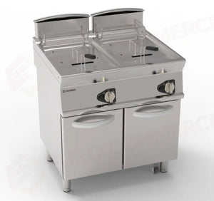 FRIGGITRICE GAS 80 13 + 13LT V.PULITA - 713133 - TECNOINOX
