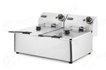 FRIGGITRICE KITCHEN LINE - 2X 6L HENDI 12L 230V/6600W 550X430X(H)305MM - 205853