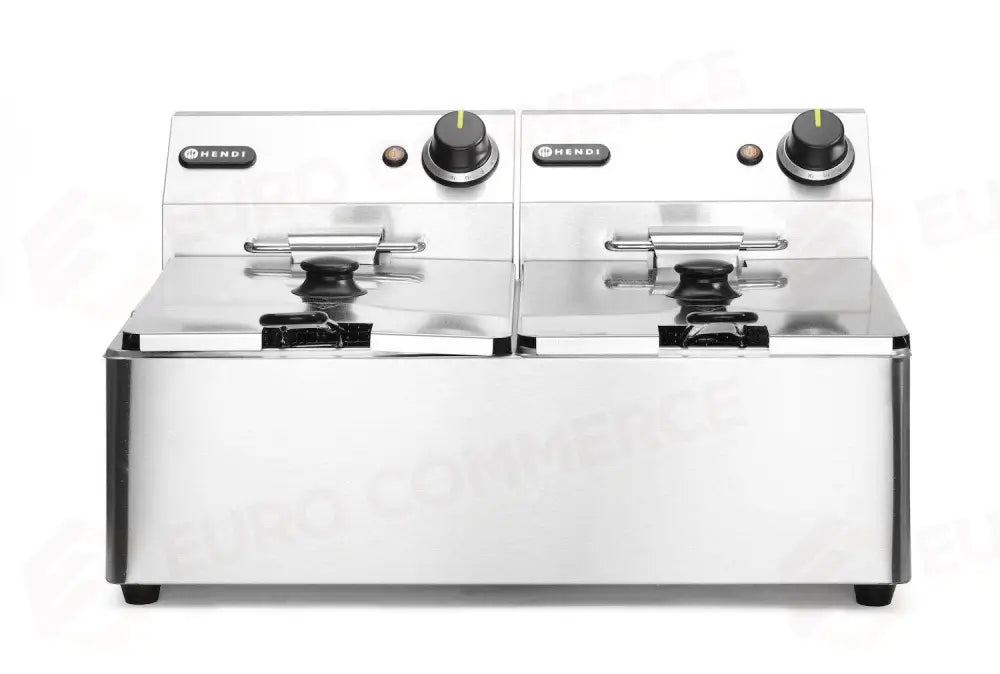 FRIGGITRICE KITCHEN LINE - 2X 6L KITCHEN LINE 12L 230V/6600W 550X430X(H)305MM - HENDI