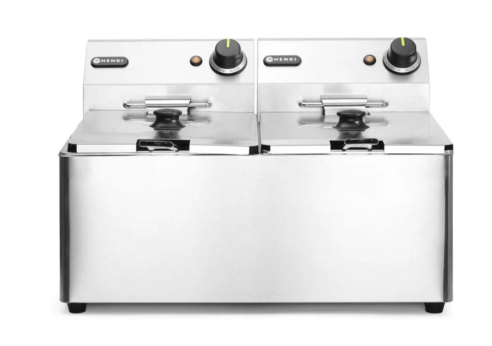 FRIGGITRICE KITCHEN LINE - 2X 8L KITCHEN LINE 16L 230V/7000W 542X430X(H)351MM - HENDI