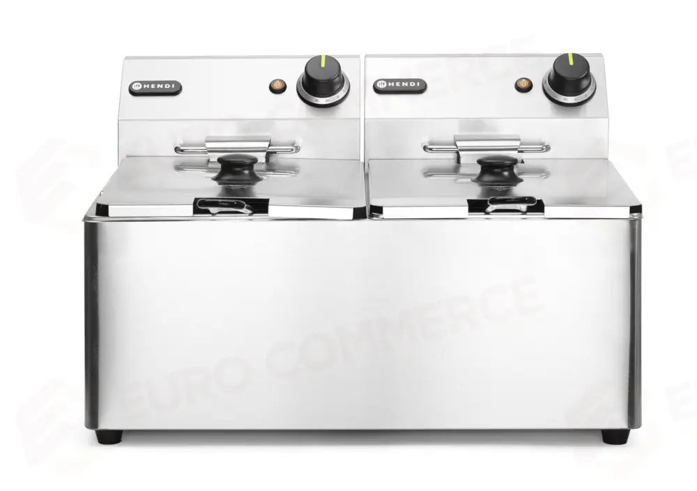 FRIGGITRICE KITCHEN LINE - 2X 8L HENDI 16L 230V/7000W 542X430X(H)351MM - 205839