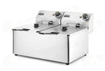 FRIGGITRICE KITCHEN LINE - 2X 8L HENDI 16L 230V/7000W 542X430X(H)351MM - 205839