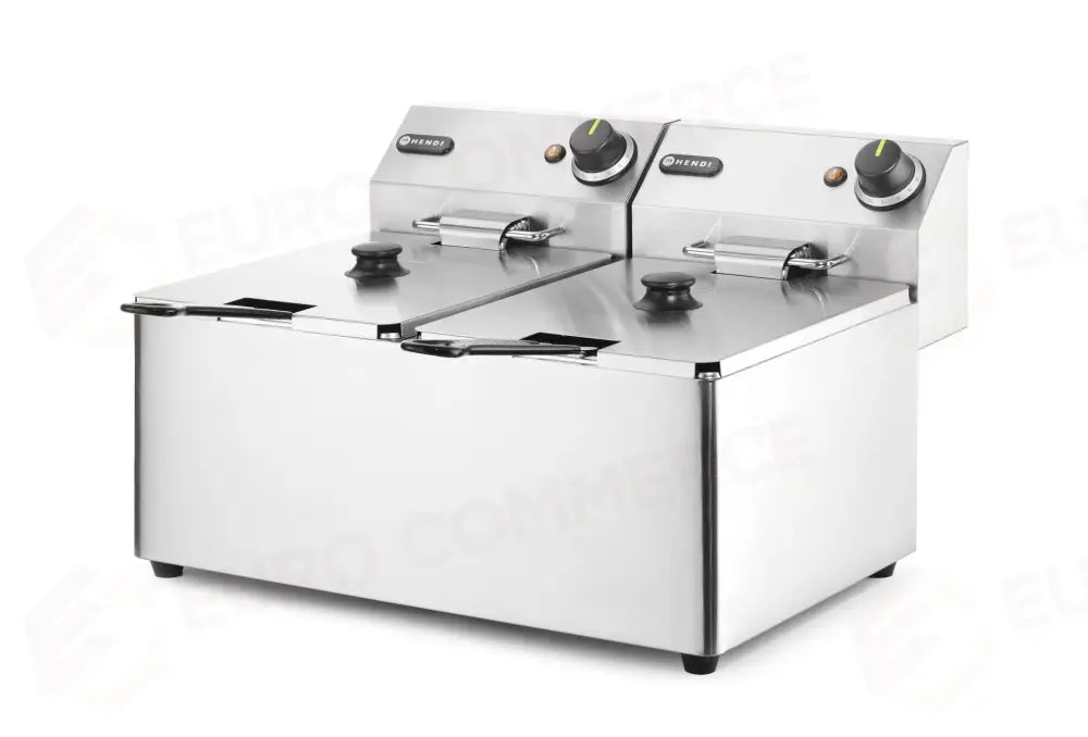 FRIGGITRICE KITCHEN LINE - 2X 8L HENDI 16L 230V/7000W 542X430X(H)351MM - 205839