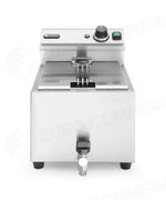 FRIGGITRICE PROFI LINE CON RUBINETTO DI SCARICO - 8 L HENDI 8L GRIGIO CHIARO 230V/35 - 209202