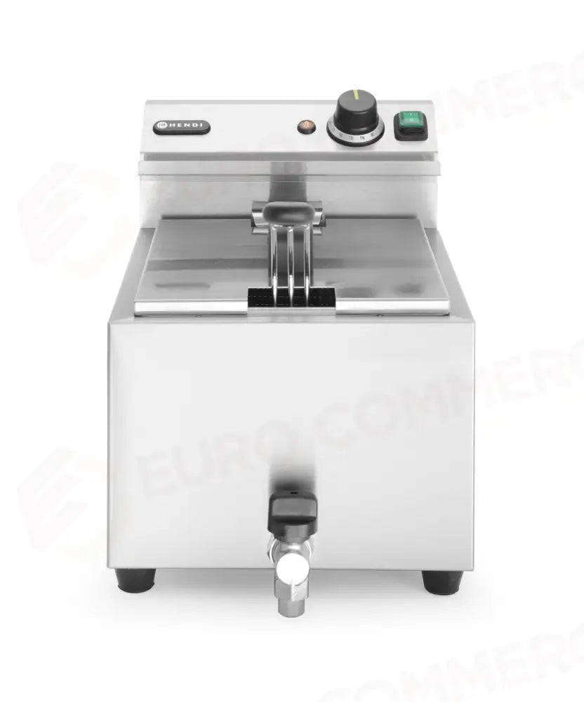 FRIGGITRICE PROFI LINE CON RUBINETTO DI SCARICO - 8 L HENDI 8L GRIGIO CHIARO 230V/35 - 209202