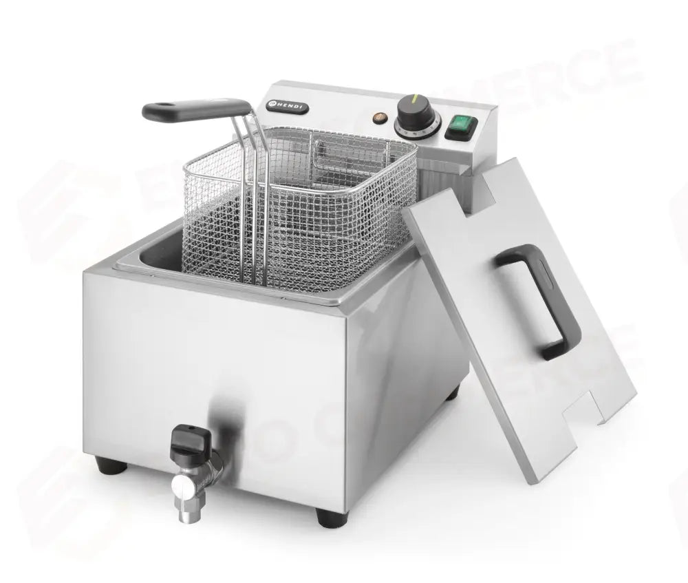 FRIGGITRICE PROFI LINE CON RUBINETTO DI SCARICO - 8 L HENDI 8L GRIGIO CHIARO 230V/35 - 209202