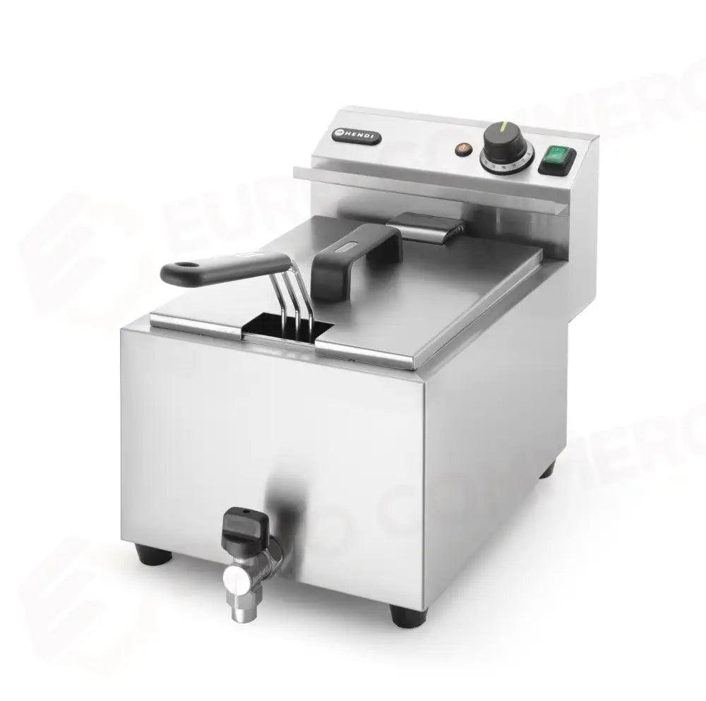 FRIGGITRICE PROFI LINE CON RUBINETTO DI SCARICO - 8 L HENDI 8L GRIGIO CHIARO 230V/35 - 209202