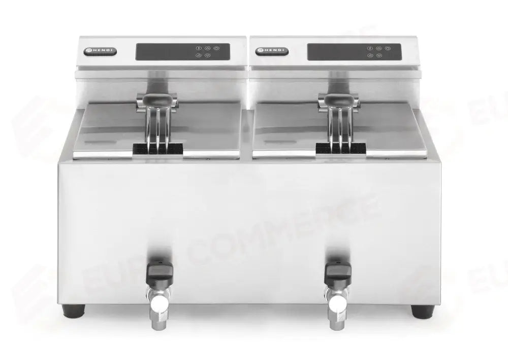 FRIGGITRICE PROFI LINE DIGITALE CON RUBINETTI DI SCARICO - 2 X 8 L PROFI LINE 16L 230V/700 - HENDI